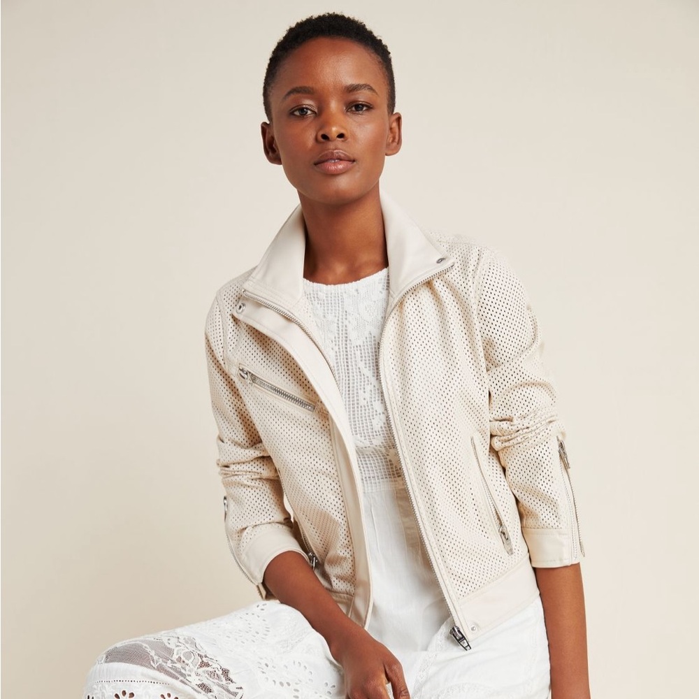 Faux Leather Jacket from Anthropologie